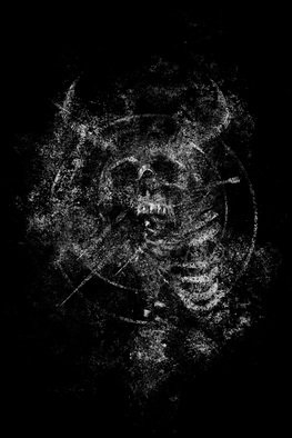 Ata Pranata; Skull And Bone, 2017, Original Graphic Design, 19 x 28.5 cm. Artwork description: 241 Art for Music Metal, Metal Band , Merchandising Music...