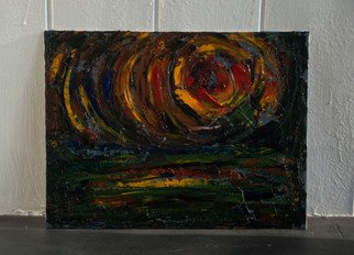 Anna Riazantceva; Eclipse, 2016, Original Painting Oil, 40 x 30 cm. Artwork description: 241 Oil painting.Canvas painting canvas on cardboard . ...