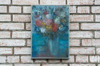 Anna Riazantceva; Vase With Flowers, 2014, Original Painting Oil, 35 x 50 cm. Artwork description: 241 Still- life with flowers.Oil Painting. Painting on Canvas. ...