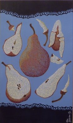Sabrina Bianco; Pere Pears, 2012, Original Painting Acrylic, 80 x 25 cm. Artwork description: 241  Acrylic painting with study views of pears    ...