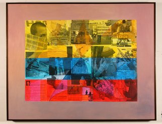 Rosalba Saenz. Lugo.; COLLAGE, 2004, Original Painting Acrylic, 48 x 38 inches. Artwork description: 241      This painting portraits the same sentiment of peace as the ones prior.     ...