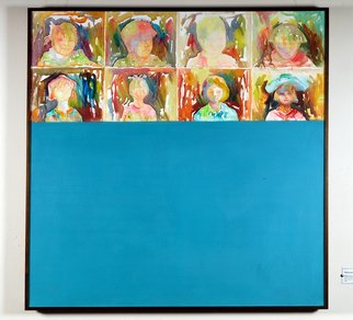 Rosalba Saenz. Lugo.; NINOS ANONIMOS, 2004, Original Painting Acrylic, 40 x 40 inches. Artwork description: 241     This painting portraits the same sentiment of peace as the ones prior.    ...