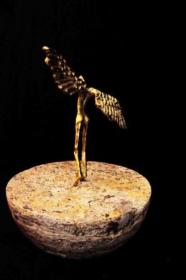 Safa Hosseini; Drop In Timeless Spaces, 2011, Original Sculpture Bronze, 30 x 20 cm. Artwork description: 241   hanging, mental riddle, knockers  ...