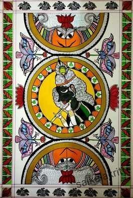 Deepti Tripathi; Kanha The Beloved, 2018, Original Painting Acrylic, 15 x 23 inches. Artwork description: 241 Kanha Kanha tera shyam rang daideaEUR| kanhaiya aEUR