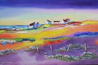 Louis Pretorius; Bright Future, 2013, Original Painting Oil, 800 x 600 mm. Artwork description: 241  sea, cottages, seaside, , living near the sea, rural, washing...