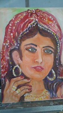 Salah Shahin; Popular Face, 2018, Original Painting Oil, 30 x 40 cm. Artwork description: 241 30 40 New oil painting canvas...