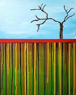 Donald Sallot; Dripping Roots, 2020, Original Painting Acrylic, 24 x 30 inches. Artwork description: 241 Stretched canvas matte finish, original artwork, impressionism, trees, landscape. ...