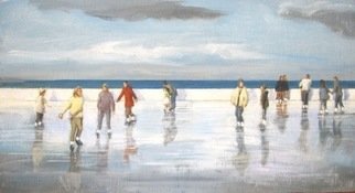 Yoli Salmona; Bondi Beach Ice Rink , 2011, Original Giclee Reproduction, 55 x 40 cm. Artwork description: 241  Heaven on the Bondi Beach ice rink during the Sydney Winter Festival in Australia. ...
