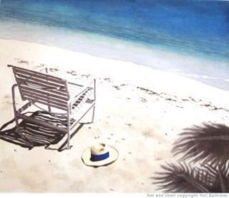 Yoli Salmona; Hat And Chair , 2012, Original Printmaking Giclee, 54 x 45 cm. Artwork description: 241 An image first borrowed by French publisher Flammarion, and the subject of a new edition.The image is available as a quality giclee reproduction on Archival Hahnemuhle paper 310gsm...