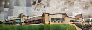 Sandra Maarhuis; Town Hall In Hilversum, T..., 2006, Original Photography Color,  58 cm. Artwork description: 241 Photo collage on paneel. Town Hall of the city where I live. ...