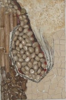 Sanja Rukavina; The Fish, 2016, Original Mosaic, 39 x 25 inches. Artwork description: 241 Fish...