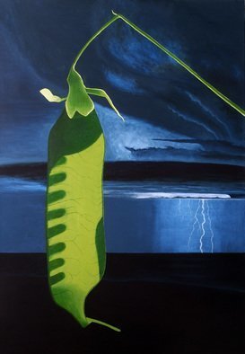 Sarah Longlands, 'Green Fuse After Dylan Thomas', 2009, original Painting Oil, 85 x 130  x 4 inches. Artwork description: 1758  oil painting on linen canvas...