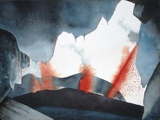 Sarah Longlands, 'Red Ice', 2010, original Watercolor, 73 x 53  x 5 inches. Artwork description: 1758 painted on 850gsm Arches paper ...
