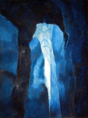 Sarah Longlands, 'Sous La Crevasse', 2010, original Watercolor, 53 x 73  inches. Artwork description: 1758 Painted on 850gsm Arches paper, but this picture is now available as an SA3 archival print see seperate entry.   ...