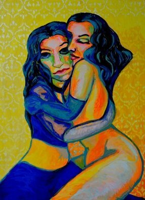 Sarangello Raquel; Friends, 2017, Original Painting Oil, 60 x 80 cm. Artwork description: 241 friendas painting canvas acrilic oil figurative...