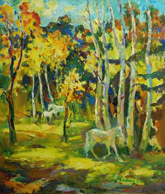 Sar Gallery; Autumn Day, 2014, Original Painting Oil, 60 x 70 cm. Artwork description: 241 Artist - Sergey Minasyan...