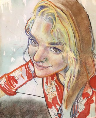 Sean Willett; Portrait Of Emily, 2018, Original Drawing Other, 9 x 12 inches. Artwork description: 241 Portrait...