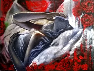 Seema Dasan; Red Roses, 2021, Original Mixed Media, 20 x 20 inches. Artwork description: 241 Red Roses, Oil and Acrylic on Canvas, Beautiful artwork in abstract, it sure to Enhance the wall of living room or bed room or any room and to capture every hearts. Handmade  ...