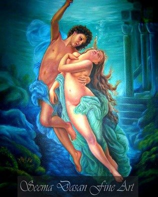 Seema Dasan; Soul Mates, 2020, Original Painting Oil, 30 x 36 inches. Artwork description: 241 Soul MatesBeautiful Artwork, created oil on canvas, exclusively hand created. IThis Artwork is highly inspired and created after Great Artist William Adolphe Bouguereau. But it can be seen it is not the exact copy of the above Artist. It is created in my own version. This ...