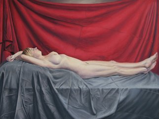Seidai Tamura; K, 2010, Original Painting Oil, 16 x 12 inches. Artwork description: 241 figurative, nudes, representational, realism, classical, female...
