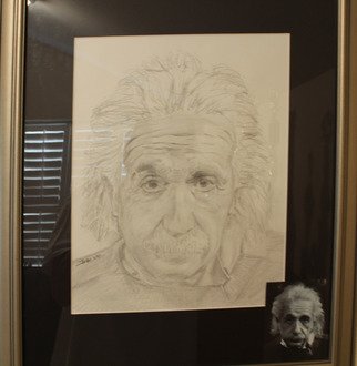Jaime Moreira; Albert, 2006, Original Drawing Pencil, 18 x 22 inches. Artwork description: 241  Albert Einstein  ...