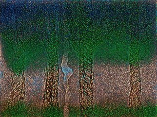 Natalia Semioshkina; Forest 2, 2019, Original Computer Art, 80 x 60 cm. 