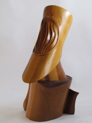 Michael Semsch; Galileo, 2006, Original Sculpture Wood, 12 x 22 inches. Artwork description: 241  Galileo is a wood sculpture incorporating both the addative and subtractive processes. It is about space, about star gazing, the telescoping form searches the galaxies, seeking answers from the universe.     ...
