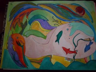 Serena Moreno; Natureza Colorida, 2013, Original Painting Tempera, 55 x 45 cm. Artwork description: 241           Abstract painting tempera in several colours           ...