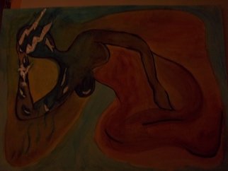 Serena Moreno; El Ciclo III, 2015, Original Painting Tempera, 55 x 45 cm. Artwork description: 241                 Abstract painting tempera in several colours                 ...