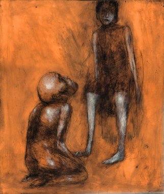 Sergei Loginov; Cold, 2010, Original Drawing Other, 36 x 44 cm. Artwork description: 241   love, man and woman, feeling  ...