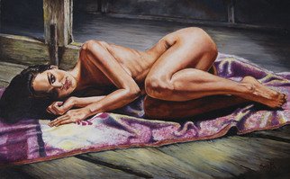 Sergey Kirillov; She, 2018, Original Painting Oil, 31 x 20 inches. Artwork description: 241 oil canvas...