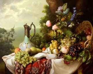 Dmitry Sevryukov; Still Life, 2016, Original Painting Oil, 110 x 85 cm. Artwork description: 241 Realism needs rehabilitation and a Flemish- style still life is exactly what is needed for this. I try to work with respect to the masters of previous eras and to the standards of painting of the Middle Ages. I hope that what I do will appeal to ...