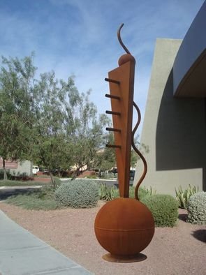 Steven Derks; Steel Sculpture, 2007, Original Sculpture Steel, 50 x 181 inches. Artwork description: 241  Rusted Steel ...