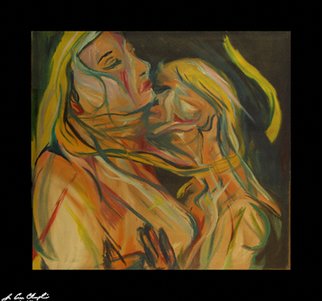 D Loren Champlin; Damnation Of Faust, 2006, Original Painting Oil, 36 x 36 inches. Artwork description: 241 This is a portrait of two people entitled The Damnation of Faust. It is inspired by the play Faust and his doomed love with Mephistophele....