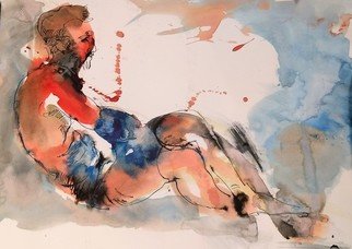 Alireza Shakeraneh; Paradell, 2017, Original Painting Ink, 11.7 x 16.5 inches. Artwork description: 241 Painting Ink , Figurative , Original...