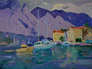 Alexander Shandor; Bay Of Kotor, 2019, Original Painting Oil, 80 x 60 cm. Artwork description: 241 Painting: Oil on CanvasOriginal: One- of- a- kind ArtworkSize: 80 W x 60 H x 2 D cmFrame: Not FramedReady to Hang: Not applicablePackaging: Ships Rolled in a Tube...