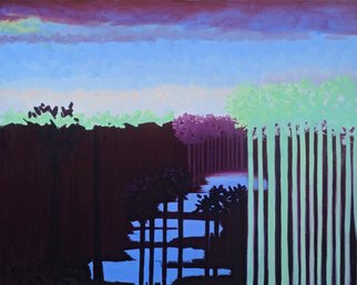 Shanee Uberman; Fantiscape, 2012, Original Painting Oil, 60 x 40 inches. Artwork description: 241  abstract/ landscape. . . pure fantasy    ...