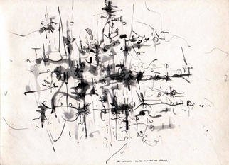 Richard Lazzara, 'PLANETARY  VISION', 1975, original Calligraphy, 12 x 9  inches. Artwork description: 3495   PLANETARY VISION that has been growing over the years in this Sumie Symphony Series finally appears for your visioning. What is your PLANETARY VISION?...