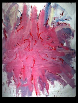 Richard Lazzara, 'RED TIDE FLOATING', 1973, original Painting Oil, 48 x 59  inches. Artwork description: 21315 RED TIDE FLOATING  1973  is from the RED POWER TIE   oil paintings group as presented by 