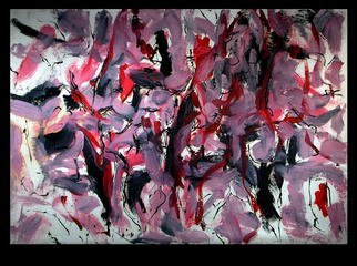 Richard Lazzara, 'RED VORTEX MATRIX', 1973, original Painting Oil, 68 x 48  inches. Artwork description: 21315 RED VORTEX MATRIX 1973  is from the RED POWER TIE oil paintings group as presented by 
