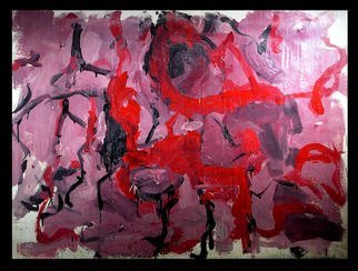 Richard Lazzara, 'RED WINE PRESS', 1973, original Painting Oil, 59 x 48  inches. Artwork description: 21315 RED WINE PRESS 1973  is from the RED POWER TIE  oil paintings group as presented by 