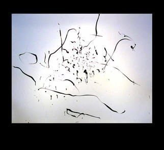 Richard Lazzara, 'Aghoraghat Lingam', 1977, original Calligraphy, 46 x 35  inches. Artwork description: 28839 aghoraghat lingam 1977  is a sumie calligraphy painting from the HERMAE LINGAM ROSETTA as archive at 