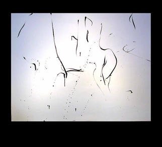Richard Lazzara, 'Lingam Of Fertility Rites', 1977, original Calligraphy, 46 x 35  inches. Artwork description: 28839 lingam of fertility rites 1977 is a sumie calligraphy painting from the HERMAE LINGAM ROSETTA as archived at 