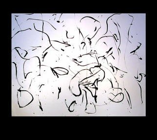Richard Lazzara, 'Lingam Undisguised', 1977, original Calligraphy, 46 x 35  inches. Artwork description: 28839 lingam undisguised 1977  is a sumie calligraphy painting from the HERMAE LINGAM ROSETTA as archived at 