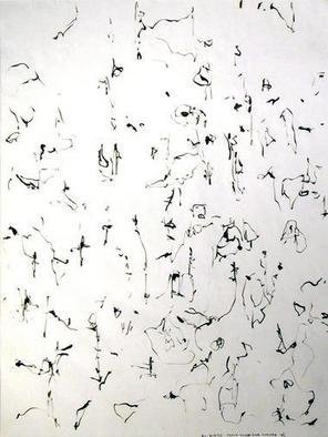 Richard Lazzara, 'Place Round The Corner', 1975, original Calligraphy, 18 x 24  x 1 inches. Artwork description: 37155 place round the corner 1975 by Richard Lazzara is available from the folio - Sumie Door Meditations, along with more fine arts from 