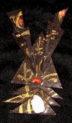Richard Lazzara, 'Ribbons Of Glory Pin Ornament', 1989, original Sculpture Mixed, 2 x 4  x 1 inches. Artwork description: 55371 ribbons of glory pin ornament from the folio LAZZARA ILLUMINATION DESIGN is available at 