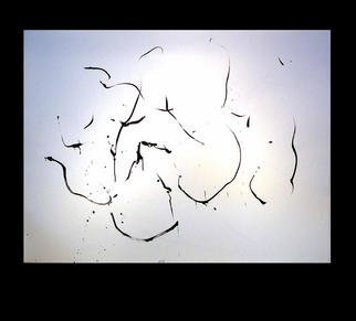 Richard Lazzara, 'Rice Paddy Lingam', 1977, original Calligraphy, 46 x 35  inches. Artwork description: 28839 rice paddy lingam 1977 is a sumie calligraphy painting from the HERMAE LINGAM ROSETTA  as archived at 