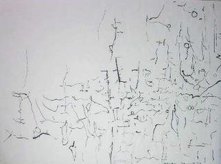 Richard Lazzara, 'Simple Gaze On', 1974, original Calligraphy, 13 x 9  x 1 inches. Artwork description: 49035 SIMPLE GAZE ON, from the folio MINDSCAPES is available at 