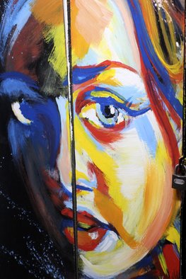 Shelley Catlin; Painted Lady, 2015, Original Photography Digital, 10 x 16 inches. Artwork description: 241     Face, Mexico, vibrant, door, grafitti,        ...