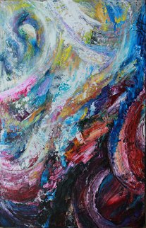 Shelly Leitheiser; Maelstrom, 2014, Original Painting Acrylic, 24 x 36 inches. Artwork description: 241  Maelstrom is an abstract, wild and full of motion. It represents a storm. I leave the rest up to the viewers. ...